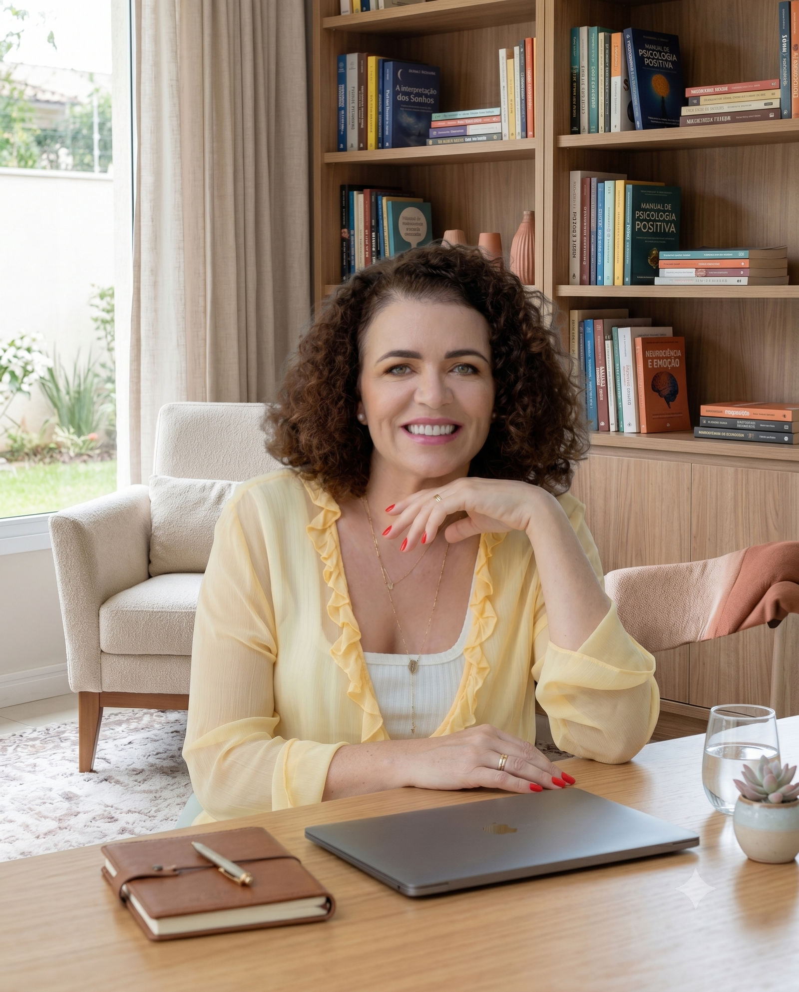 Lucélia de Paula em atendimento clínico